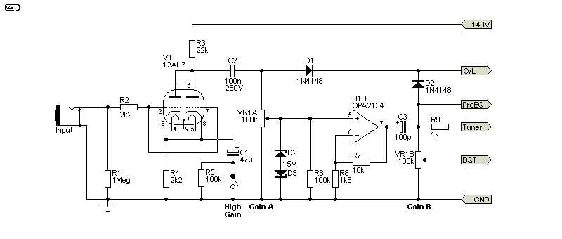 bass guitar preamp circuit diagram bass guitar preamp circuit diagram