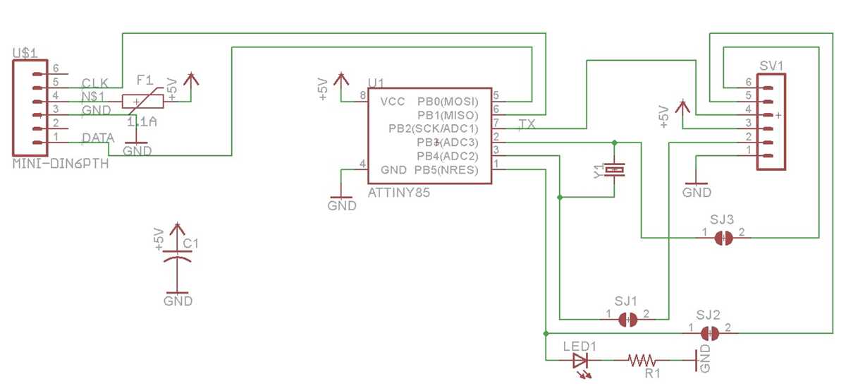 ps2 controller schematic diagram