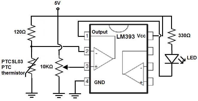 ptc thermistor circuit diagram