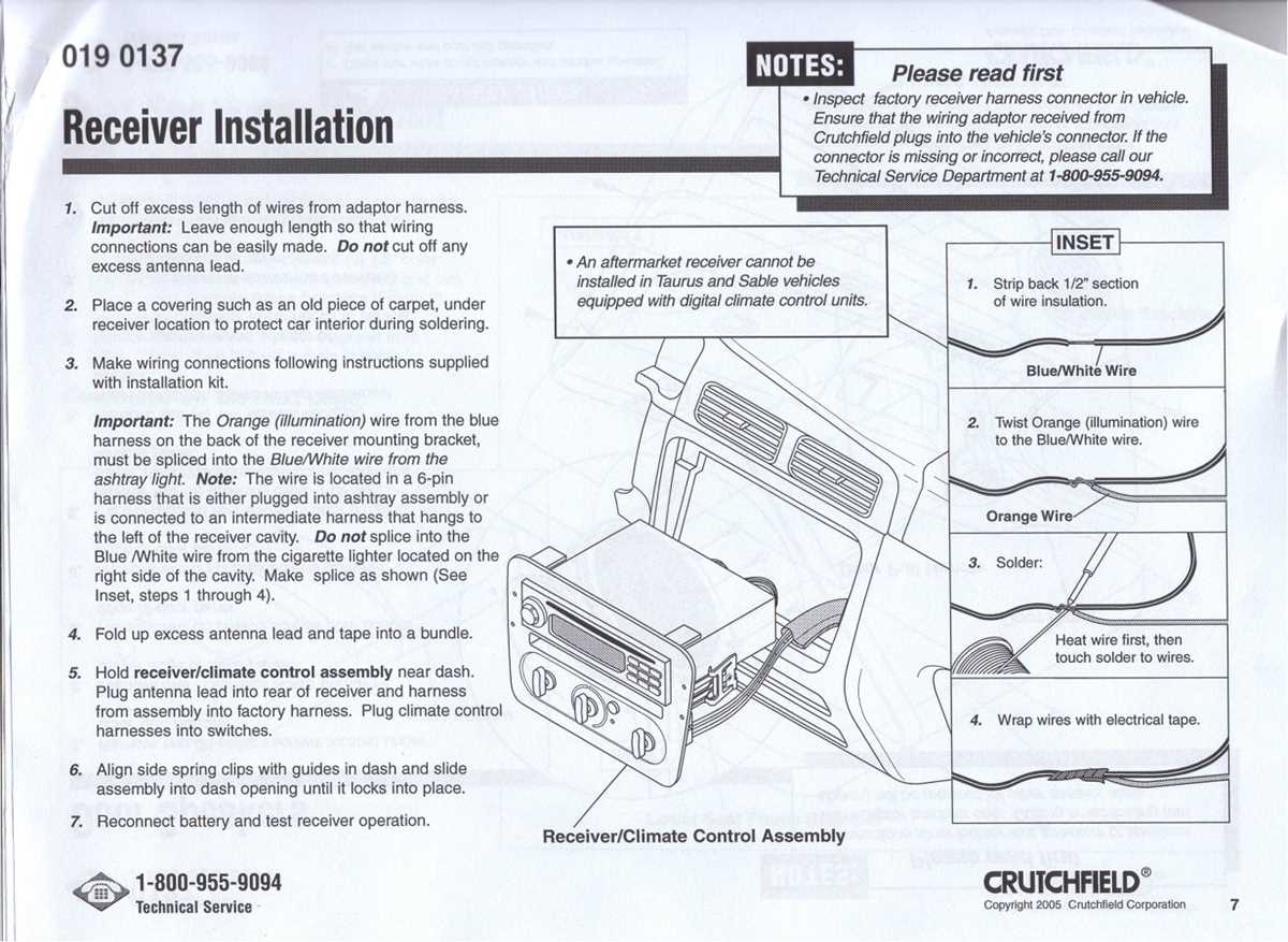 1999 ford taurus radio wiring diagram
