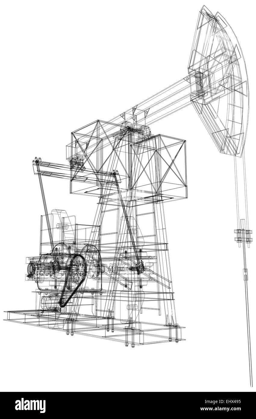 pump jack diagram schematic