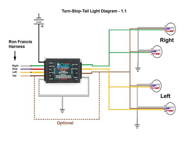 stop turn tail light wiring diagram
