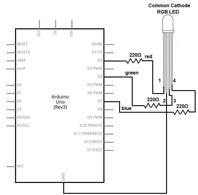 rgb light circuit diagram