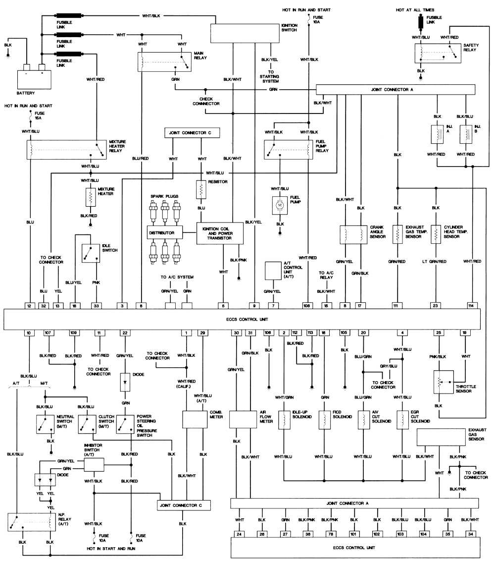 1989 nissan pickup alternator wiring diagram