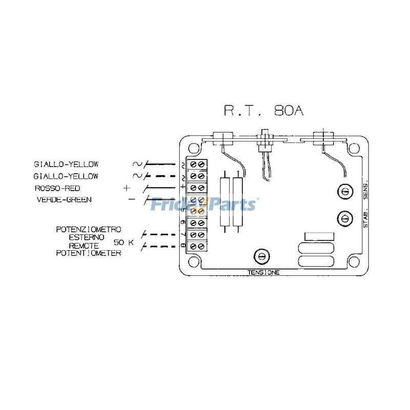 alternator avr circuit diagram