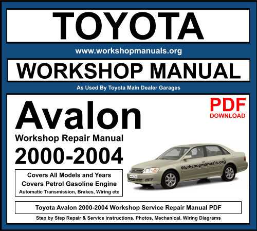 2001 toyota avalon wiring diagram