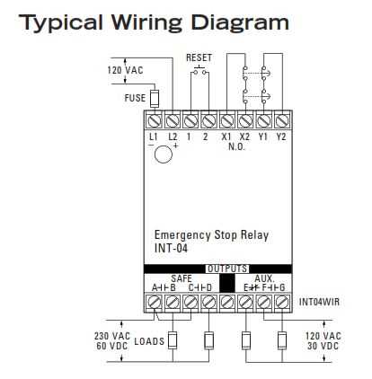 safety relay wiring diagram