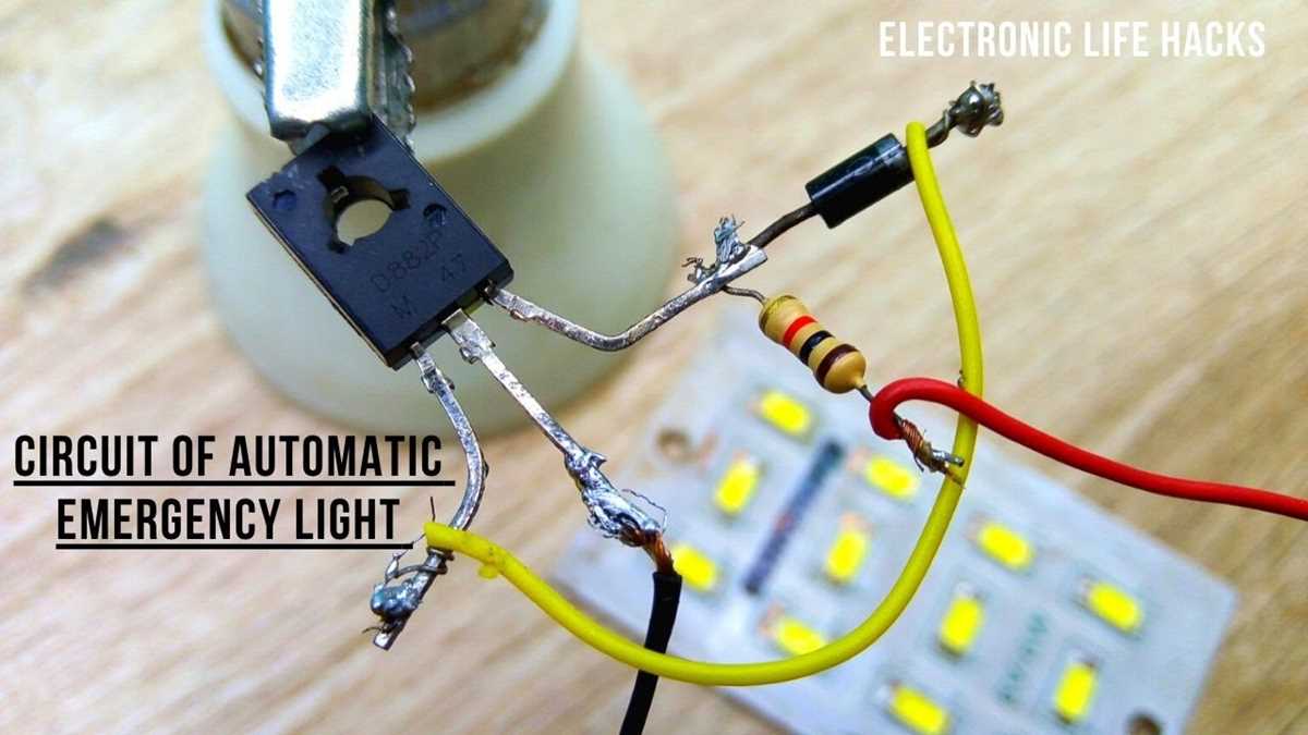 4v rechargeable emergency light circuit diagram