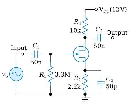 jfet amplifier circuit diagram