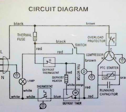 walk in freezer schematic diagram