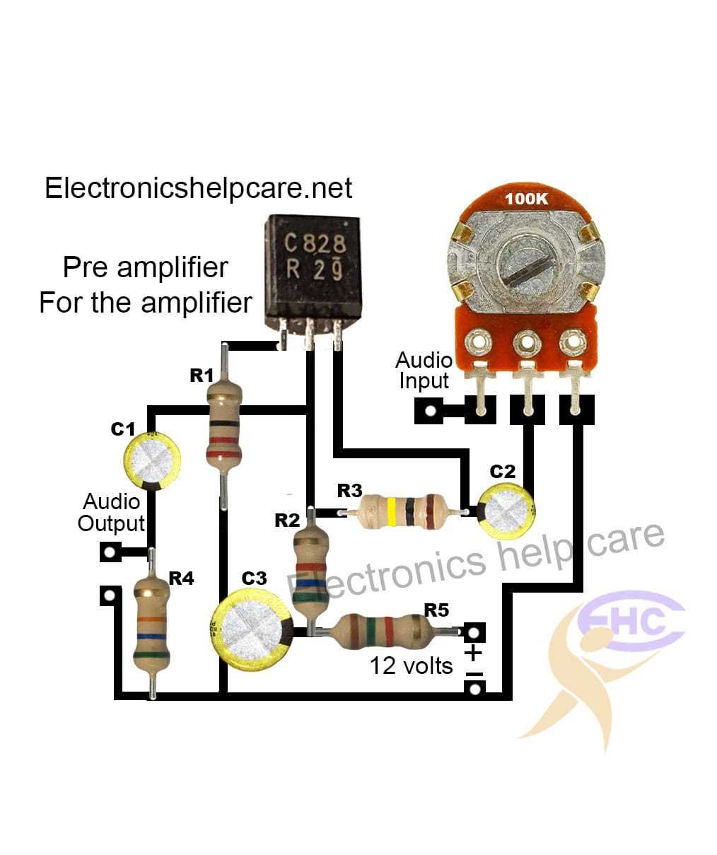 schematic diagram flat preamp