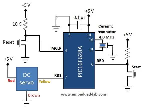 dc servo motor circuit diagram