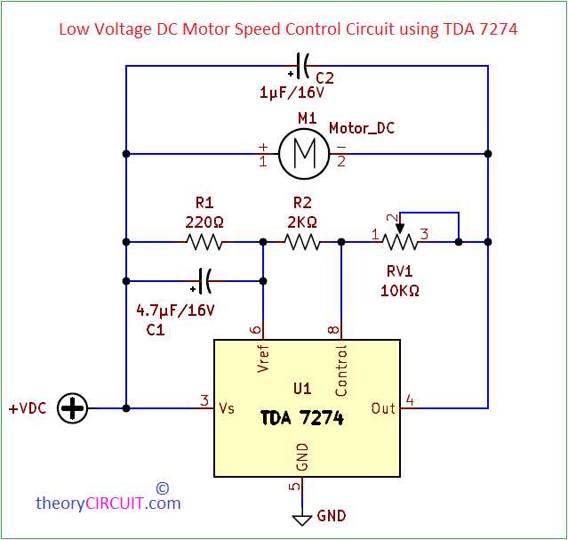 dc motor schematic diagram