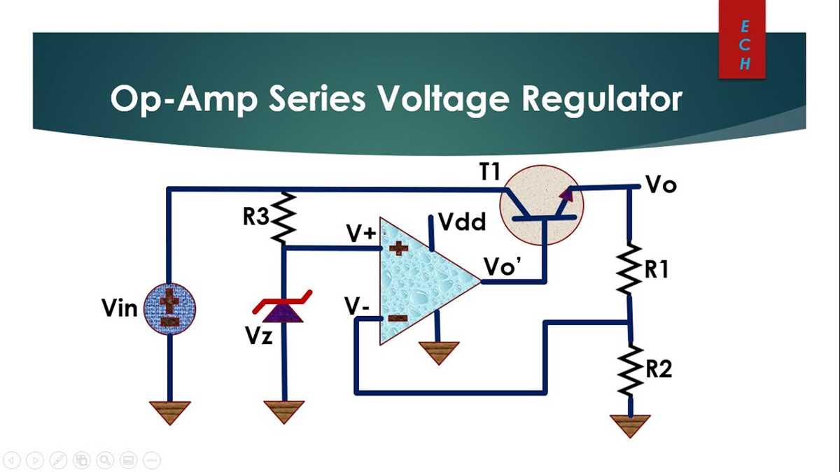 series voltage regulator circuit diagram