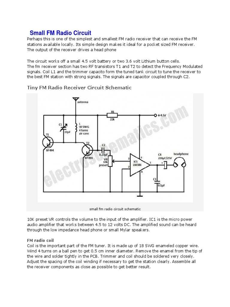 radio circuit diagram