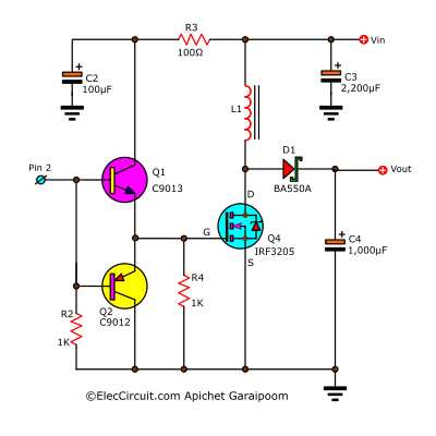 step up converter circuit diagram