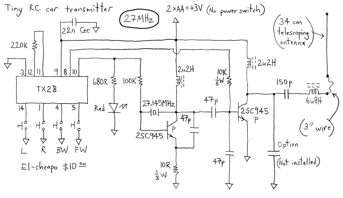 rc car circuit diagram
