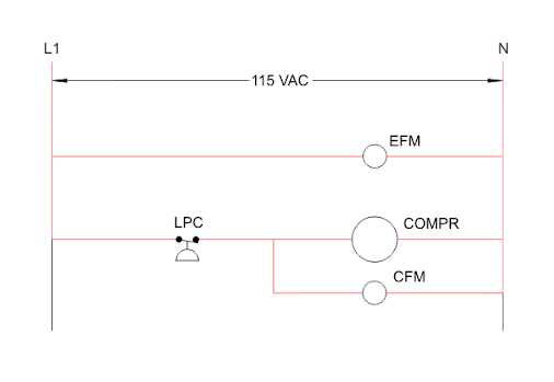 refrigeration electrical circuit diagram