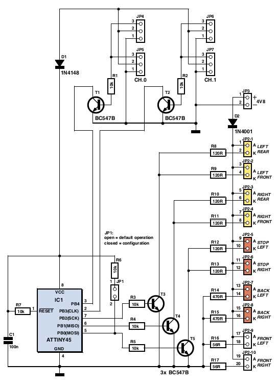 remote car circuit diagram