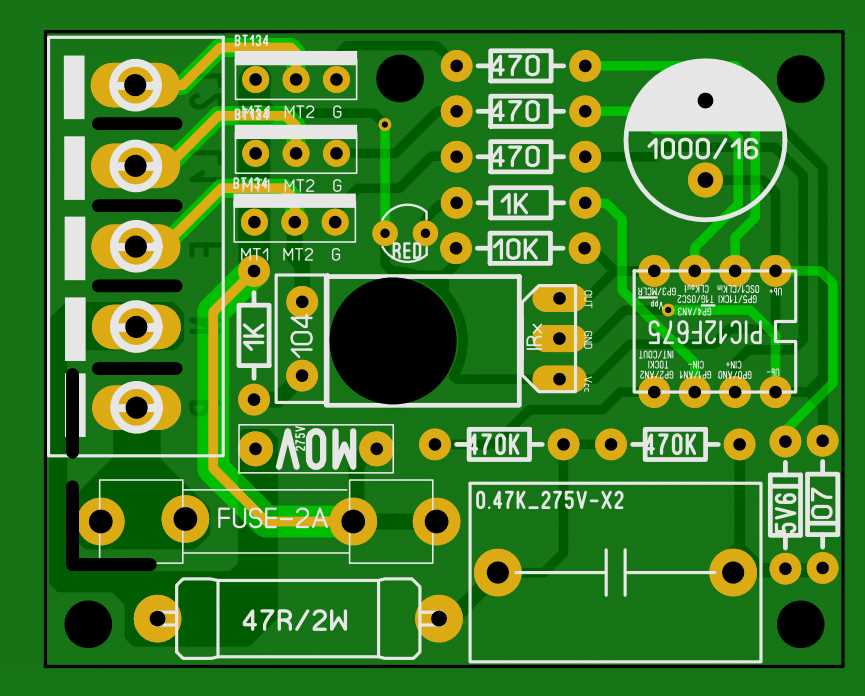 remote control fan circuit diagram