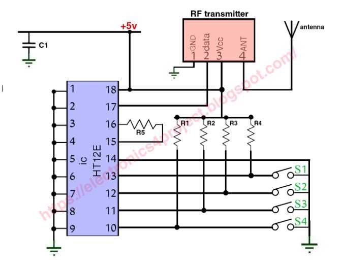 remote controlled circuit schematic diagram