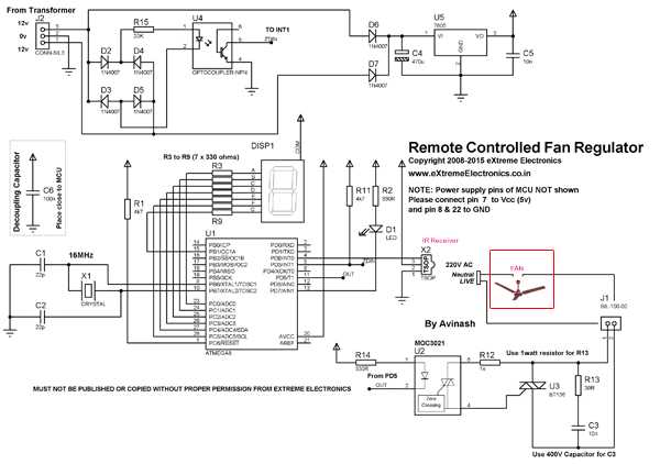remote controlled circuit schematic diagram