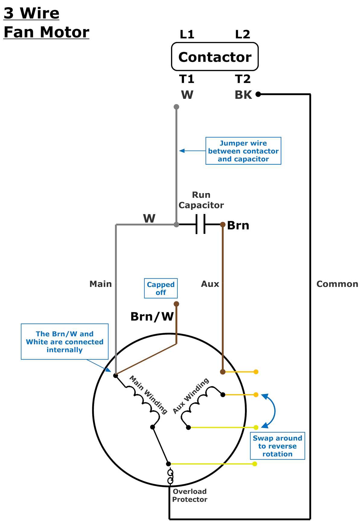 rescue condenser fan motor wiring diagram