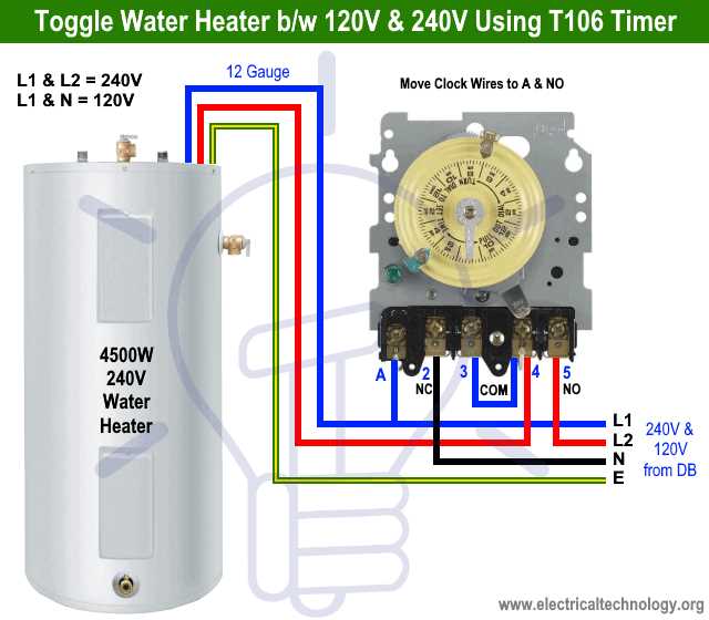 residential 240v water heater wiring diagram