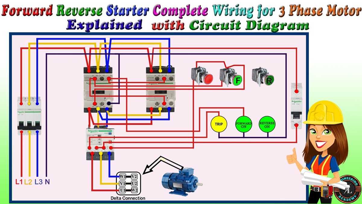 reverse forward motor control circuit diagram