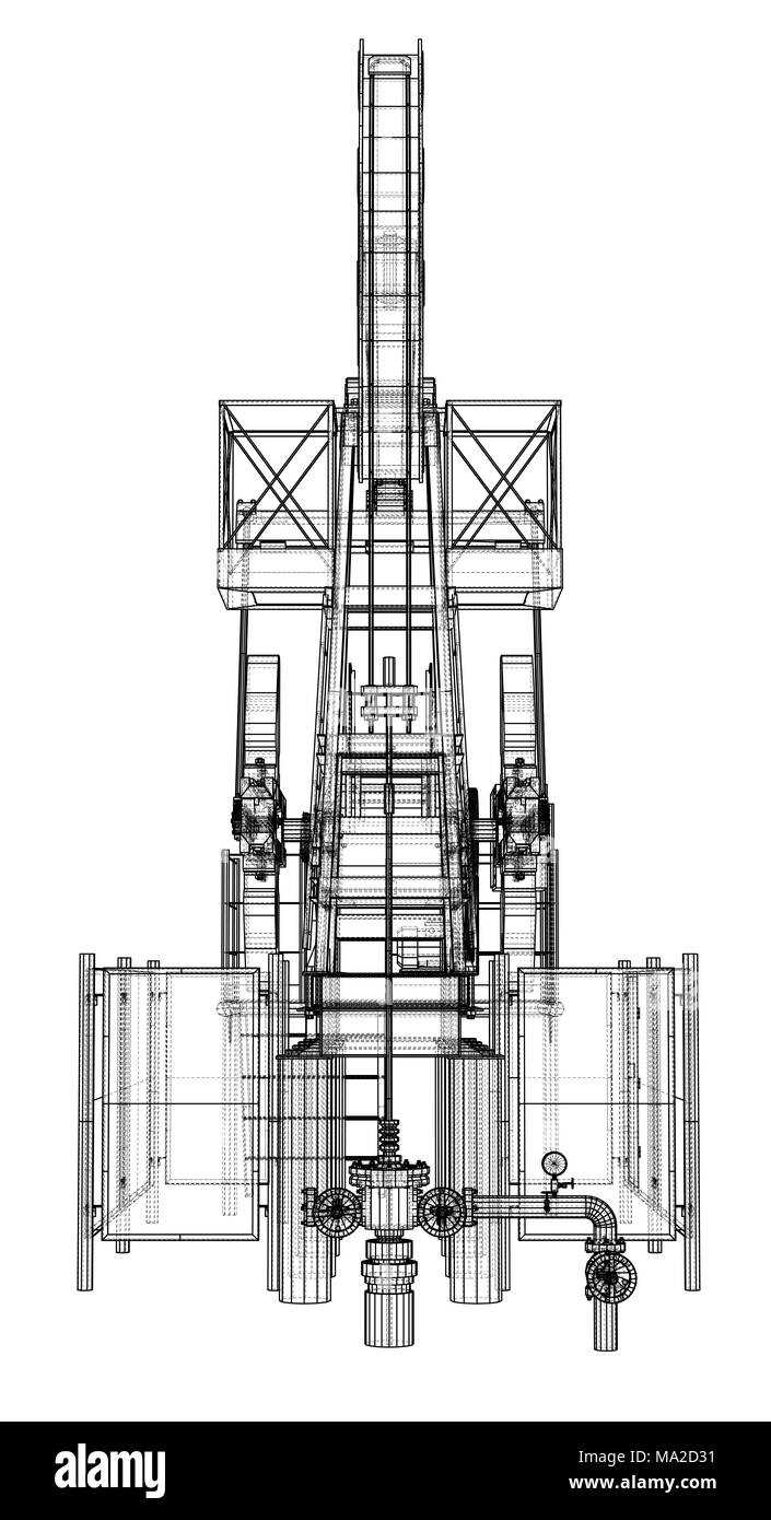 pump jack diagram schematic