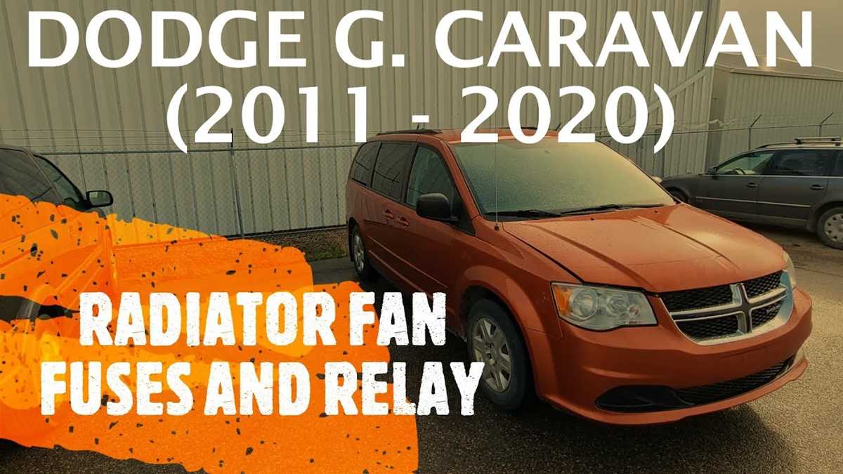 2008 dodge grand caravan cooling fan wiring diagram