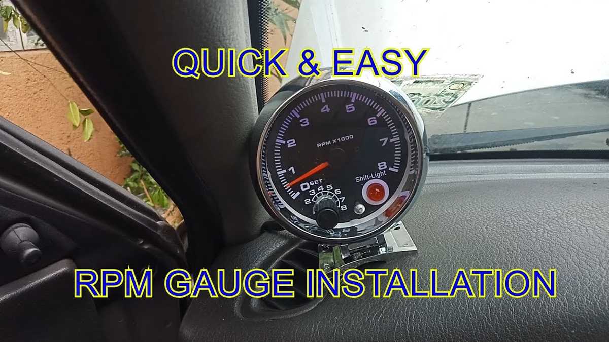 rpm gauge wiring diagram