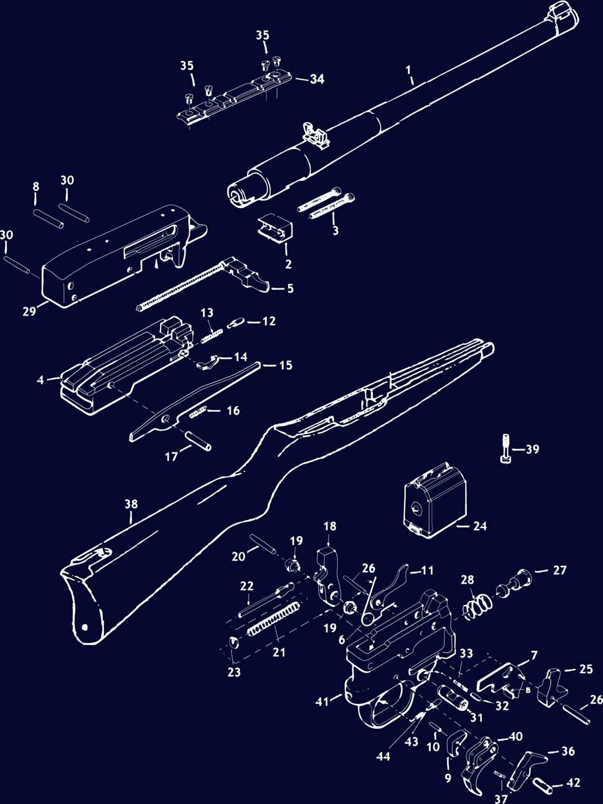 schematic ar15 trigger assembly diagram
