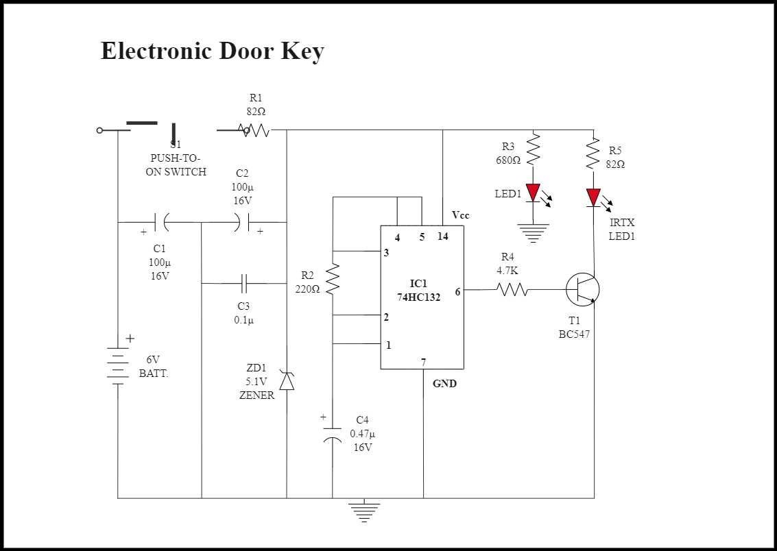 garage door circuit diagram