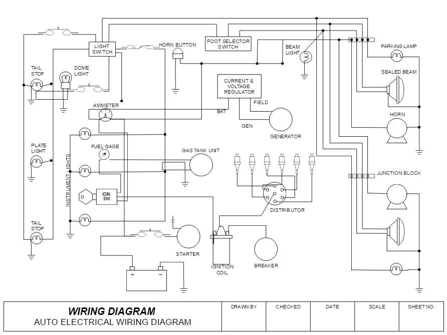 example of electronic circuit schematic diagram