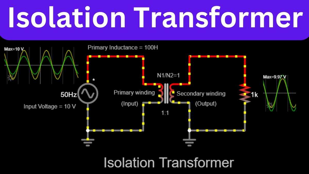 isolation transformer circuit diagram