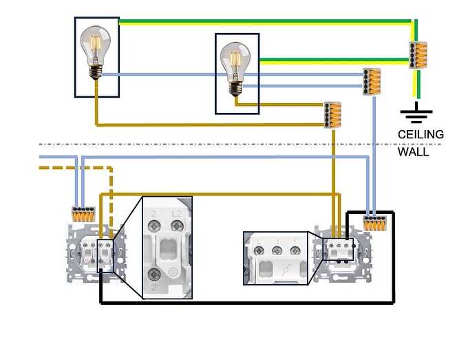 ceiling light wiring diagram