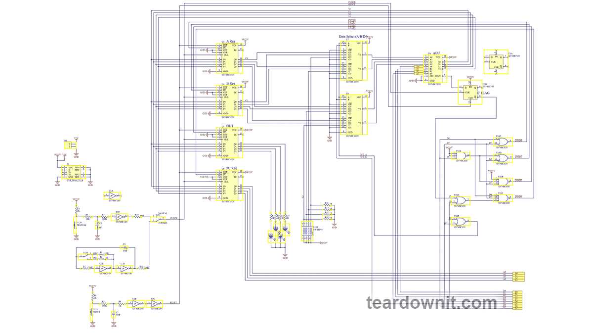 4 bit computer circuit diagram 4 bit computer circuit diagram