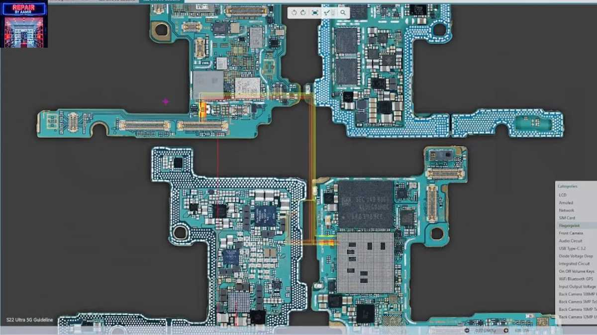 samsung s22 ultra schematic diagram