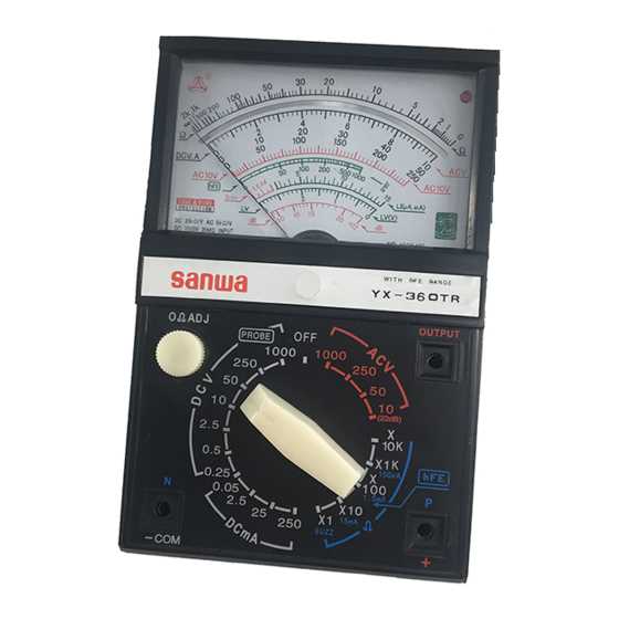 sanwa yx360trf schematic diagram