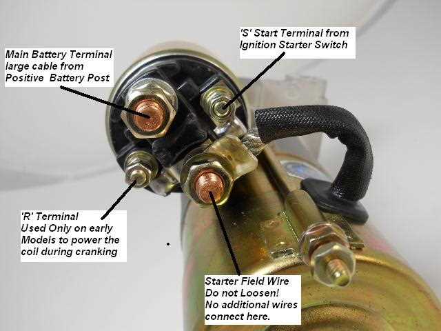 schematic 4 pole starter solenoid wiring diagram