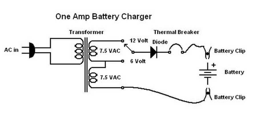 schematic battery charger transformer wiring diagram