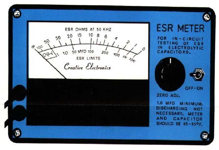 schematic diagram esr meter digital
