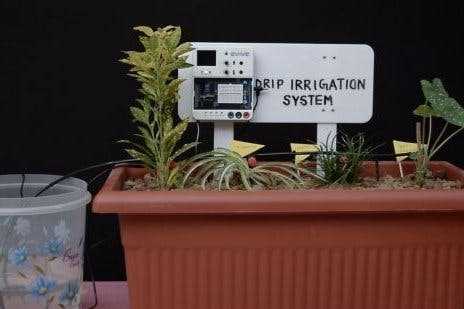 schematic diagram for a small drip irrigation project for tamilnadu