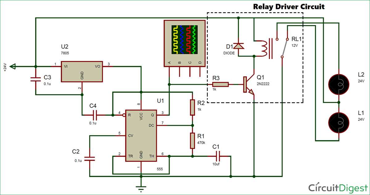 schematic diagram hazard flash circuit with turn signal bypass