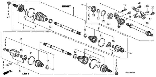 schematic diagram of a 2006 honda accord rear drive train