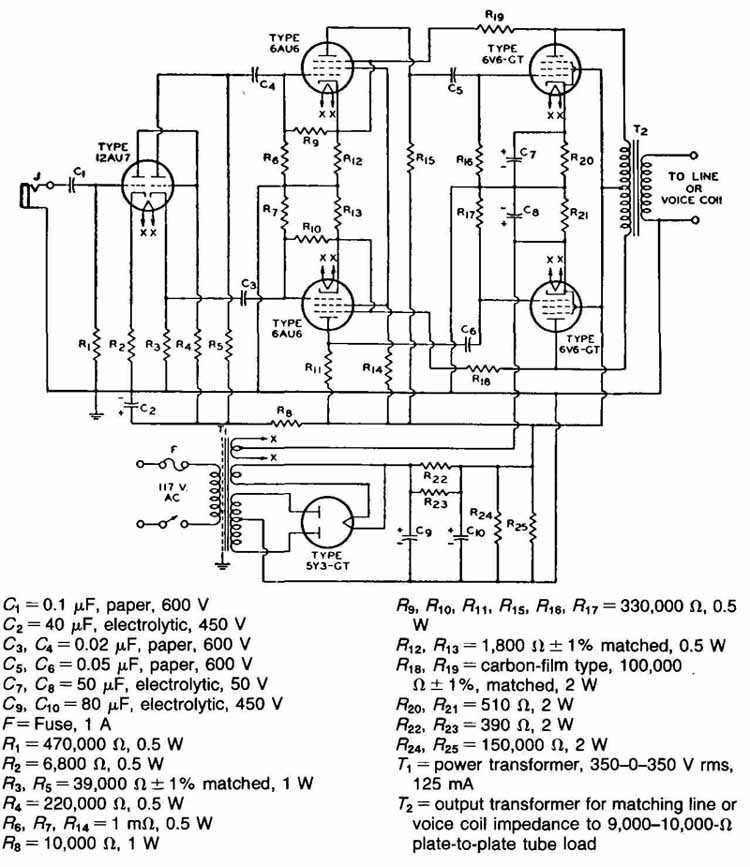 schematic diagram of a 80 installation