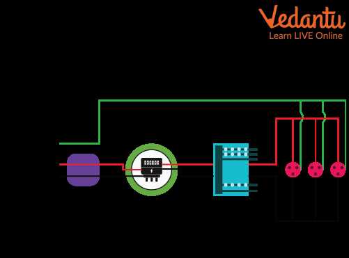 schematic diagram of domestic electric circuit