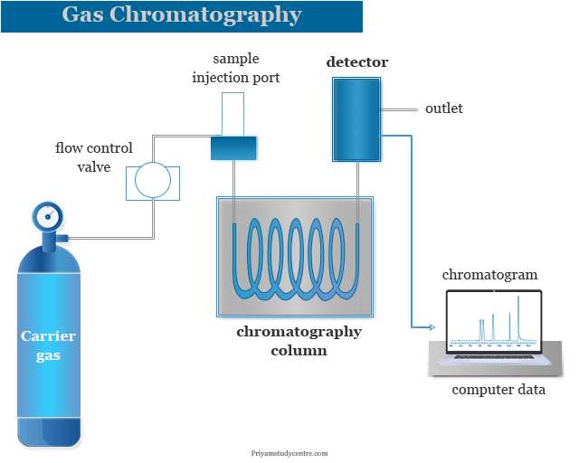 schematic diagram of gas liquid chromatography