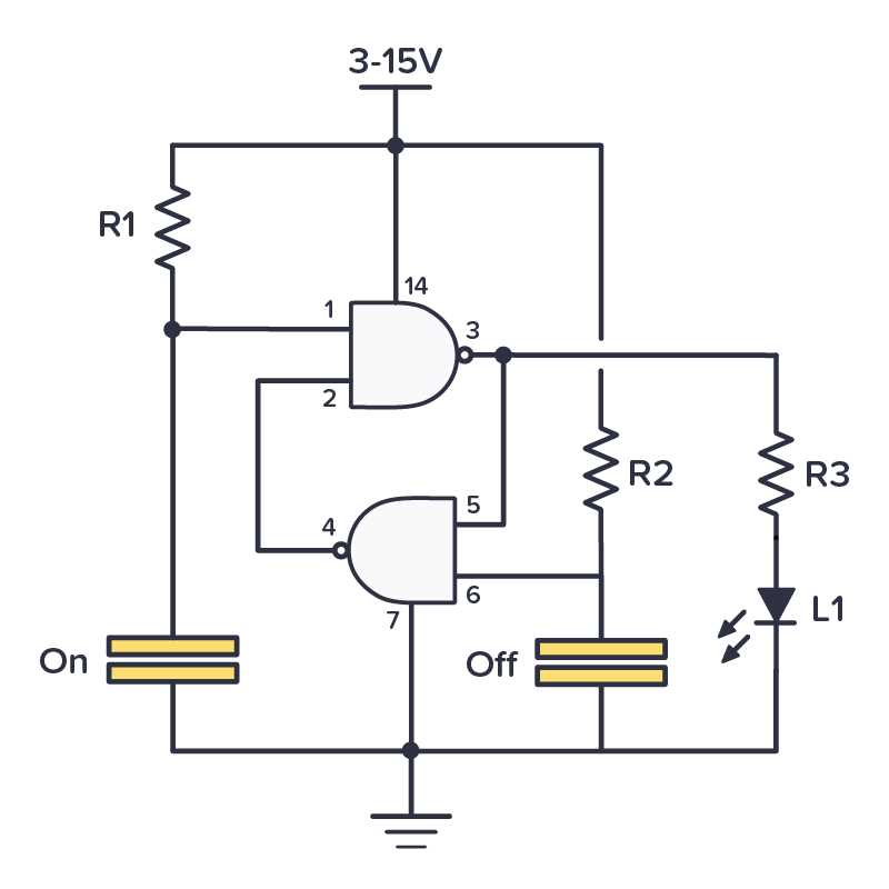 schematic diagram of nand gate